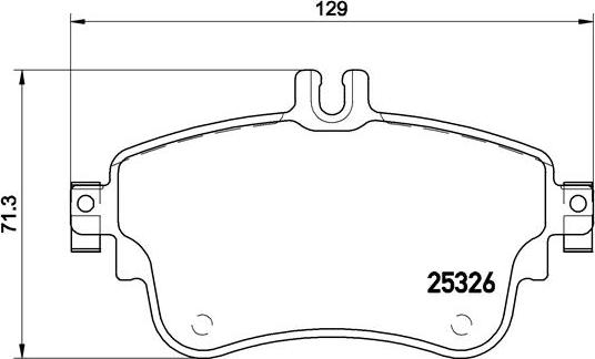 Brembo P 50 094 - Комплект гальмівних накладок, дискове гальмо autodetail.com.ua