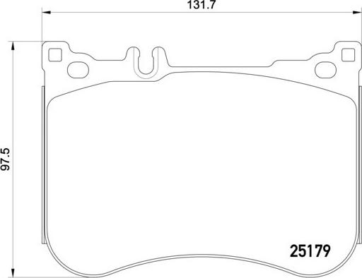 Brembo P 50 095 - Комплект гальмівних накладок, дискове гальмо autodetail.com.ua