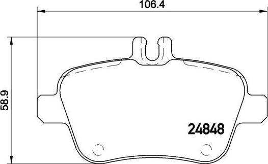 Brembo P 50 091 - Комплект гальмівних накладок, дискове гальмо autodetail.com.ua