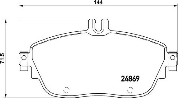Brembo P 50 093 - Комплект гальмівних накладок, дискове гальмо autodetail.com.ua