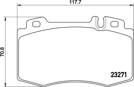 Brembo P 50 041 - Комплект гальмівних накладок, дискове гальмо autodetail.com.ua