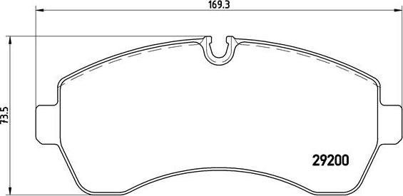 Brembo P 50 059 - Комплект гальмівних накладок, дискове гальмо autodetail.com.ua
