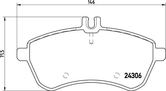 Brembo P 50 067 - Комплект гальмівних накладок, дискове гальмо autodetail.com.ua