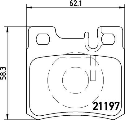 Brembo P 50 009 - Комплект гальмівних накладок, дискове гальмо autodetail.com.ua