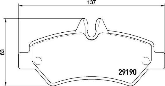 Brembo P 50 084 - Комплект гальмівних накладок, дискове гальмо autodetail.com.ua