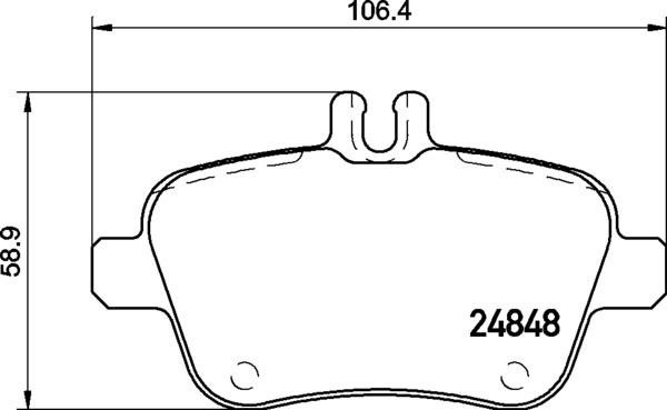 Brembo P 50 135 - Комплект гальмівних накладок, дискове гальмо autodetail.com.ua