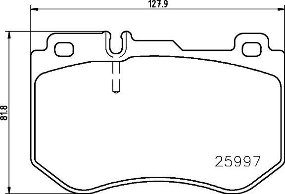 Brembo P 50 123 - Комплект гальмівних накладок, дискове гальмо autodetail.com.ua