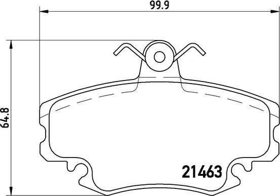 Brembo P 68 008 - Комплект гальмівних накладок, дискове гальмо autodetail.com.ua