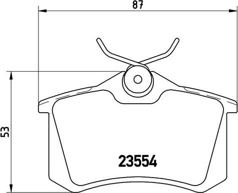 Brembo P 68 024 - Комплект гальмівних накладок, дискове гальмо autodetail.com.ua