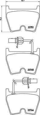Brembo P 85 078 - Комплект гальмівних накладок, дискове гальмо autodetail.com.ua