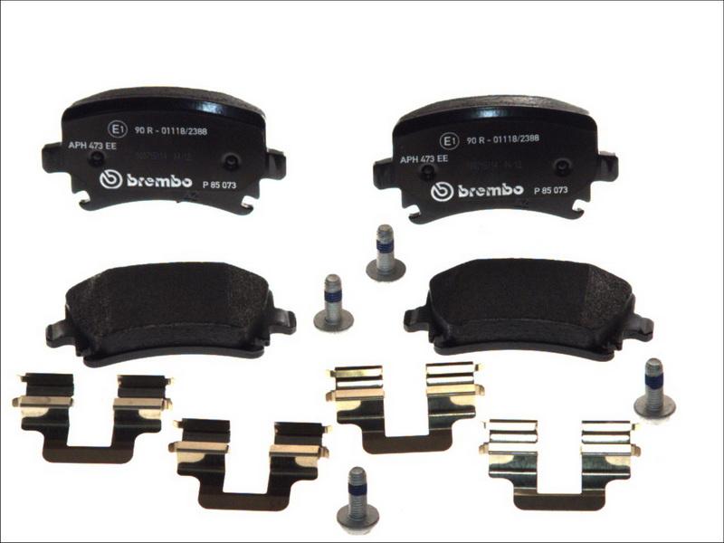 Brembo P 85 073 - Комплект гальмівних накладок, дискове гальмо autodetail.com.ua