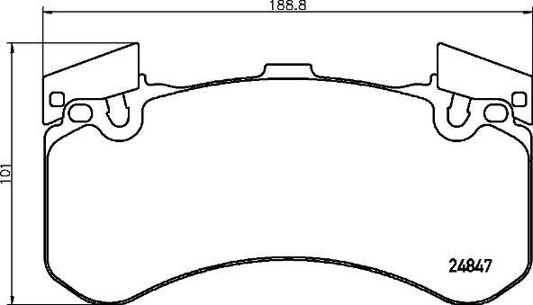 Brembo P 85 136 - Комплект гальмівних накладок, дискове гальмо autodetail.com.ua
