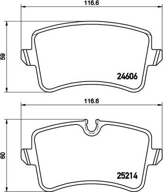 Brembo P 85 120 - Комплект гальмівних накладок, дискове гальмо autodetail.com.ua