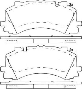 Brembo P 85 170 - Комплект гальмівних накладок, дискове гальмо autodetail.com.ua