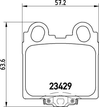 Brembo P 83 045 - Комплект гальмівних накладок, дискове гальмо autodetail.com.ua