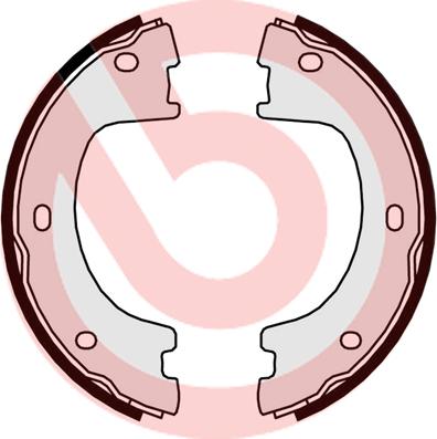 Brembo S 50 521 - Комплект гальмівних колодок, стоянкове гальмо autodetail.com.ua