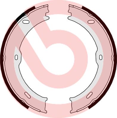 Brembo S 50 523 - Комплект гальмівних колодок, стоянкове гальмо autodetail.com.ua