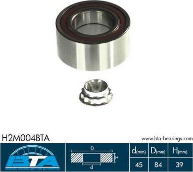BTA H2M004BTA - Комплект колісних підшипників autodetail.com.ua