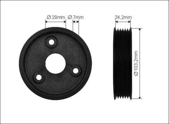 Caffaro 500322 - Шків, сервонасос autodetail.com.ua