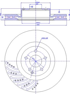 BOSCH 986479764 - Гальмівний диск autodetail.com.ua