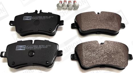 Champion 571986CH - Комплект гальмівних накладок, дискове гальмо autodetail.com.ua