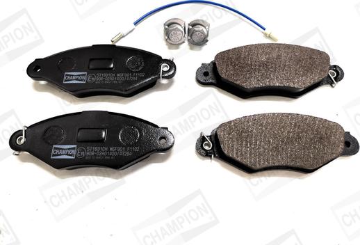 Champion 571931CH - Комплект гальмівних накладок, дискове гальмо autodetail.com.ua