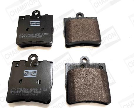 Champion 571925CH - Комплект гальмівних накладок, дискове гальмо autodetail.com.ua