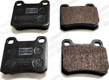 Champion 571555CH - Комплект гальмівних накладок, дискове гальмо autodetail.com.ua