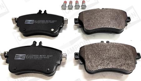 Champion 573402CH - Комплект гальмівних накладок, дискове гальмо autodetail.com.ua