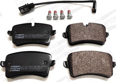 Champion 573428CH - Комплект гальмівних накладок, дискове гальмо autodetail.com.ua
