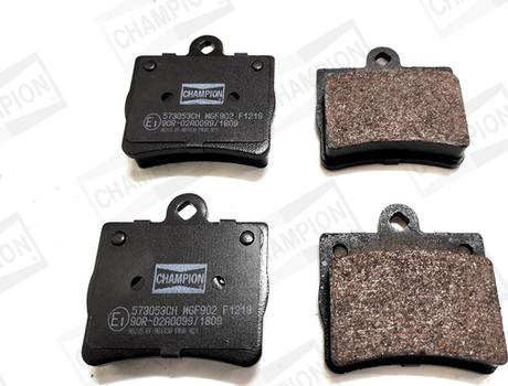 Champion 573053CH - Комплект гальмівних накладок, дискове гальмо autodetail.com.ua