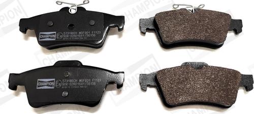 Champion 573186CH - Комплект гальмівних накладок, дискове гальмо autodetail.com.ua