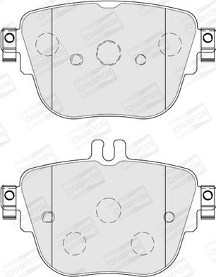 Champion 573845CH - Комплект гальмівних накладок, дискове гальмо autodetail.com.ua