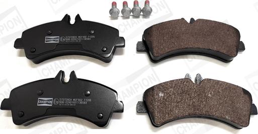 Champion 573728CH - Комплект гальмівних накладок, дискове гальмо autodetail.com.ua