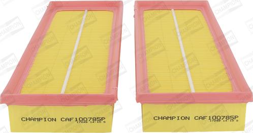 Champion CAF100785P - Повітряний фільтр autodetail.com.ua