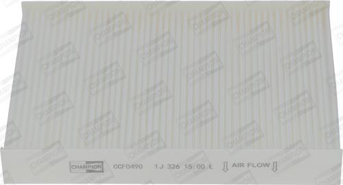 Champion CCF0490 - Фільтр, повітря у салоні autodetail.com.ua