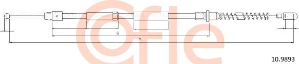 Cofle 10.9893 - Тросовий привод, стоянкове гальмо autodetail.com.ua