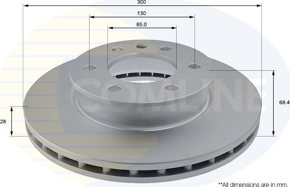 Comline ADC1640V - Гальмівний диск autodetail.com.ua