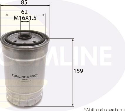 Comline EFF007 - Фільтр палива autodetail.com.ua