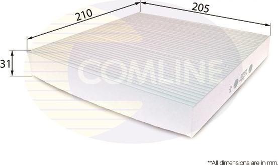Comline EKF192 - Фільтр, повітря у салоні autodetail.com.ua