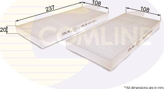 Comline EKF270-2 - Фільтр, повітря у салоні autodetail.com.ua