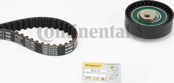 CONTINENTAL CT988K3 - Комплект зубчастих ременів autodetail.com.ua