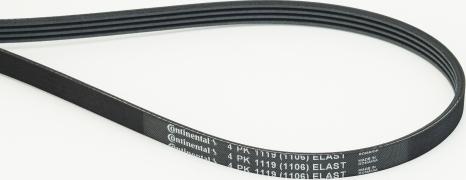 Continental 4PK1119 ELAST - Поліклиновий ремінь autodetail.com.ua