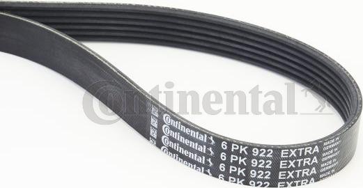 Continental 6PK922 EXTRA - Поліклиновий ремінь autodetail.com.ua
