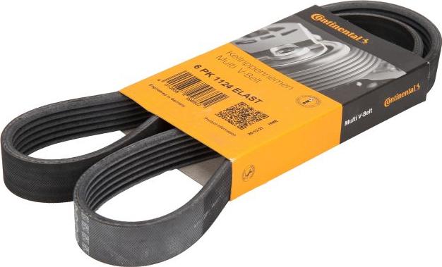Continental 6PK1124 ELAST - Поліклиновий ремінь autodetail.com.ua