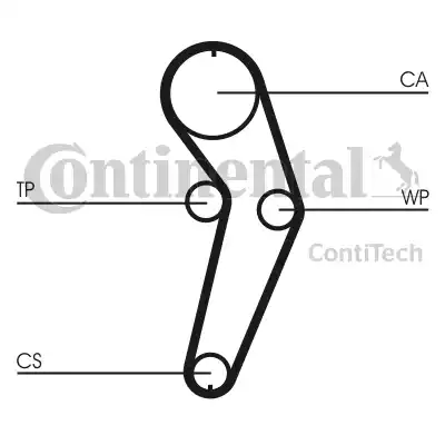 CONTINENTAL CT988K2 - Комплект зубчастих ременів autodetail.com.ua