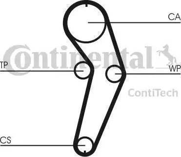 CONTINENTAL CT988K2 - Комплект зубчастих ременів autodetail.com.ua