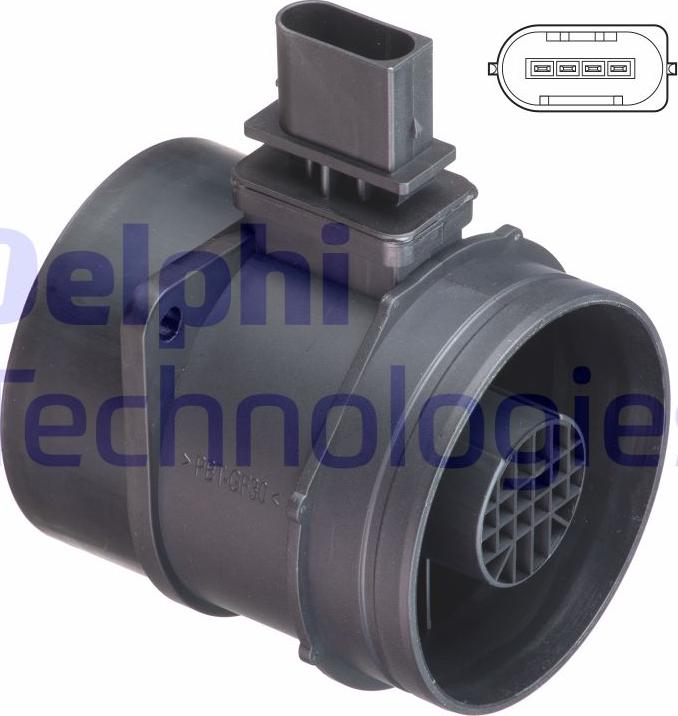 Delphi AF10430-12B1 - Витратомір повітря autodetail.com.ua