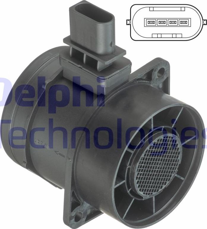 Delphi AF10365-12B1 - Витратомір повітря autodetail.com.ua