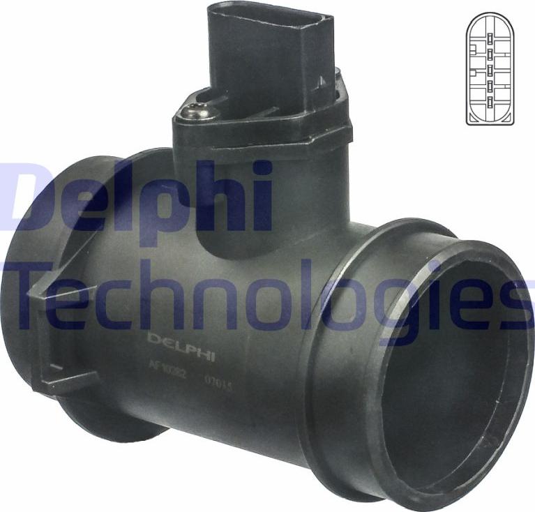 Delphi AF10282-12B1 - Витратомір повітря autodetail.com.ua